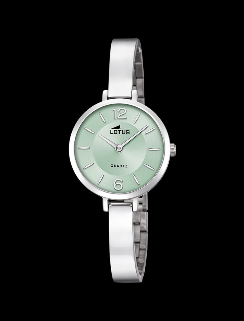 MONTRE VERT BRACELET EN ACIER INOXYDABLE FEMME