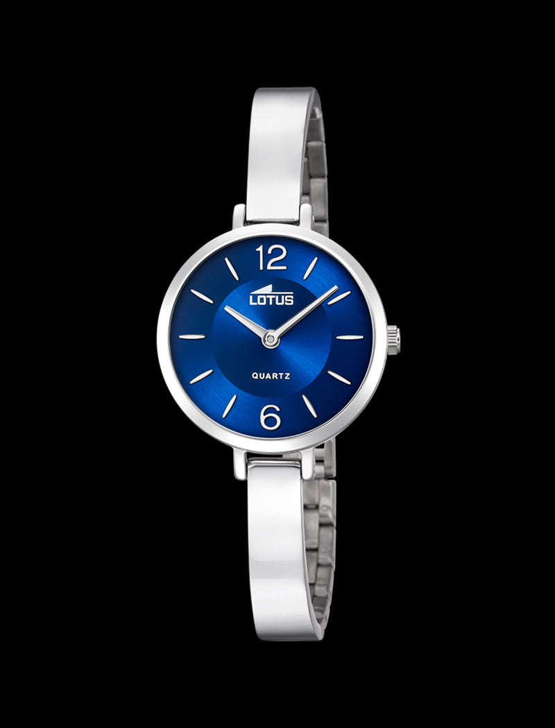 MONTRE BLEU BRACELET EN ACIER INOXYDABLE FEMME