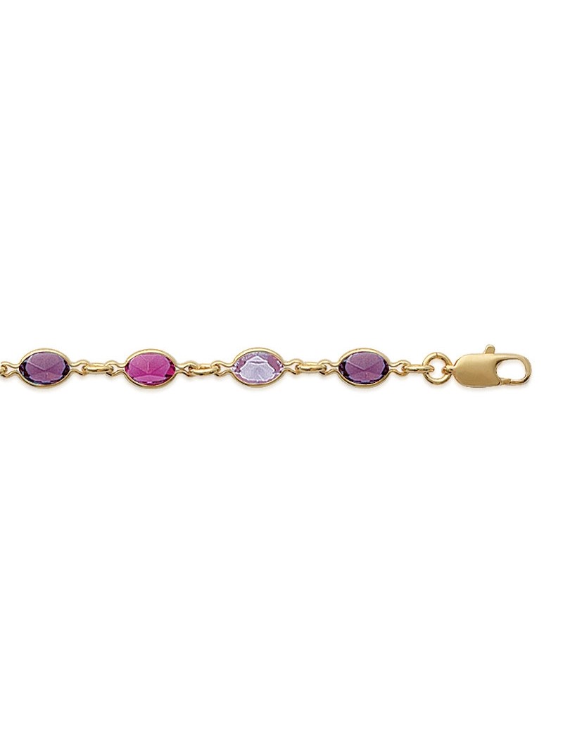 BRACELET LARA AM - 18 CM - CRISTAL MULTICOLORE
