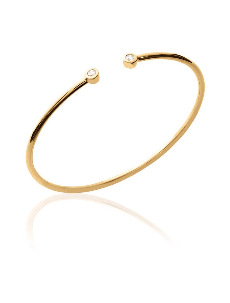 BRACELET Plaqué or - JONC - ZIRCONIA