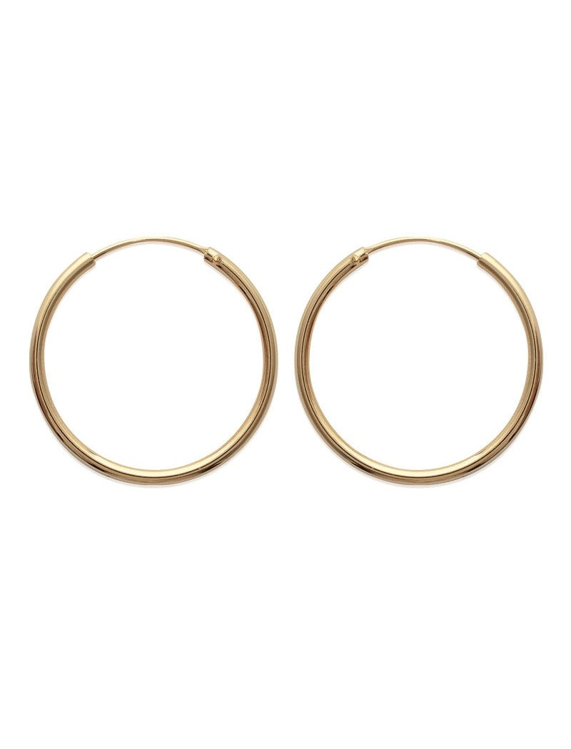 CREOLES Plaqué or - 70 MM