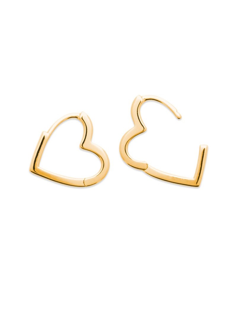 CREOLES Plaqué or - COEUR