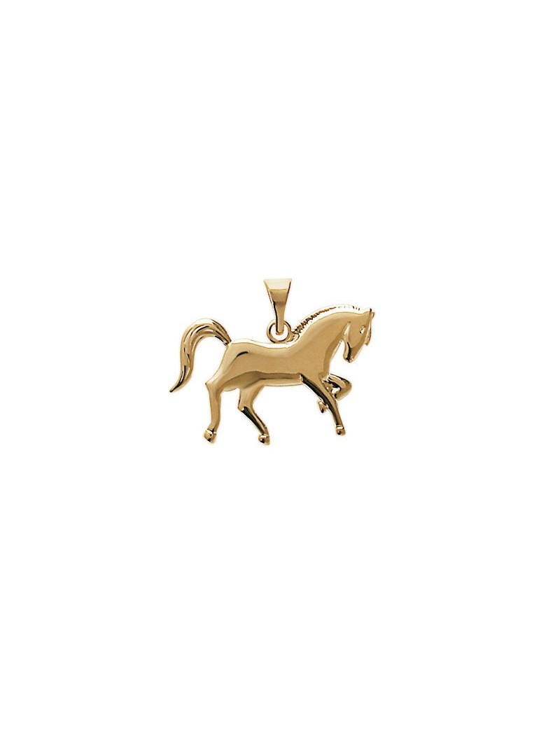 PENDENTIF Plaqué or - CHEVAL