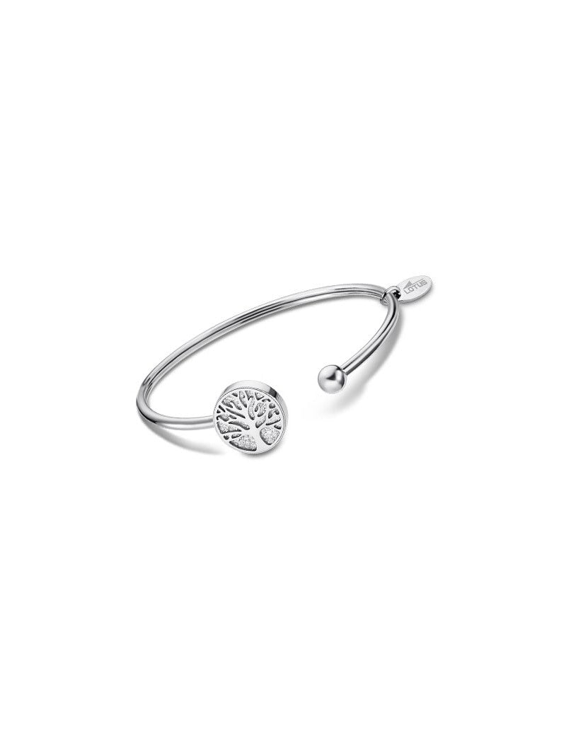 BRACELET ARBRE DE VIE LOTUS STYLE ACIER INOXYDABLE L, FEMME
