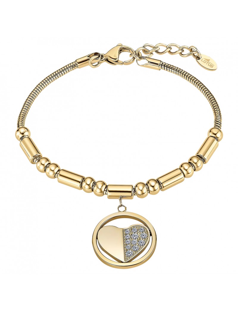 BRACELET COEUR ACIER INOXYDABLE, FEMME