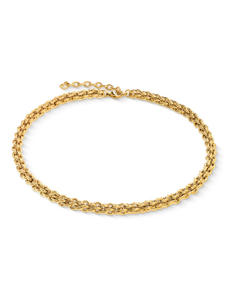 Collier en acier inoxydable doré