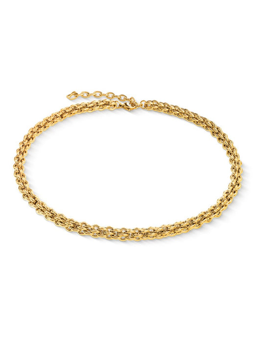 Collier en acier inoxydable doré