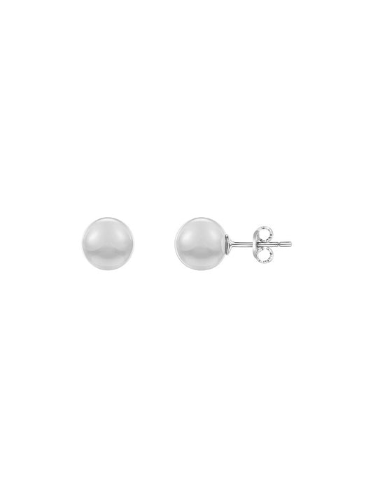BOUCLES D'OREILLES ARGENT - CERAMQIUE BLANCHE