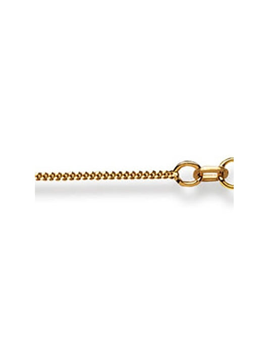 Collier Or 18 carats - Gourmette limée
