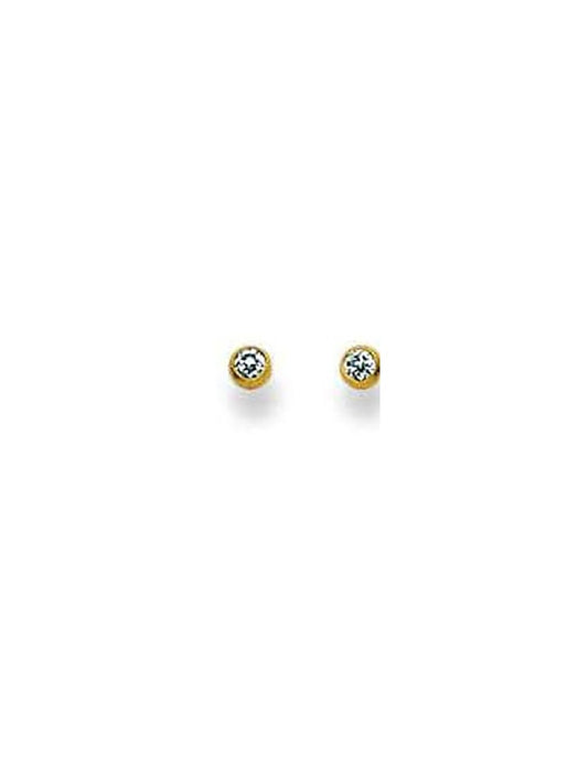 Clous d'oreilles or 18 carats