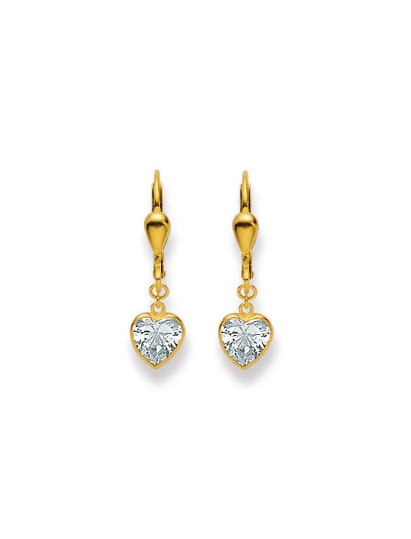 Pampilles avec brisure Coeur Or 18 carats
