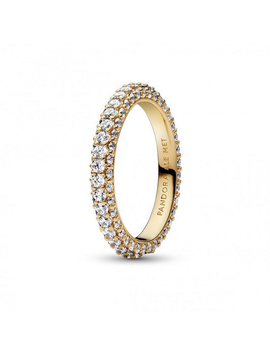 Pandora Bague intemporelle à une rangée pavée