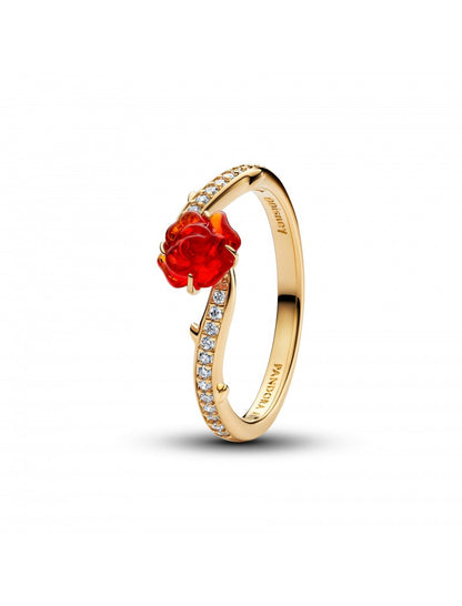 Bague Rose Enchantée Disney La Belle et la Bête