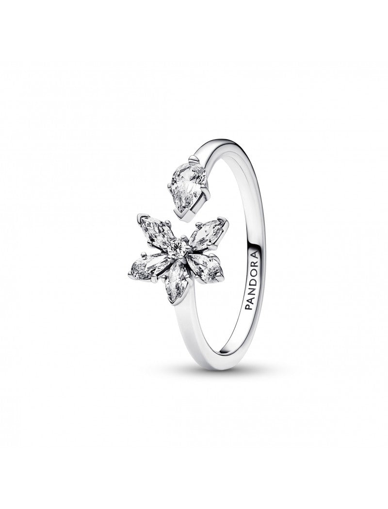 Anneau ouvert en grappe d'herbier étincelant