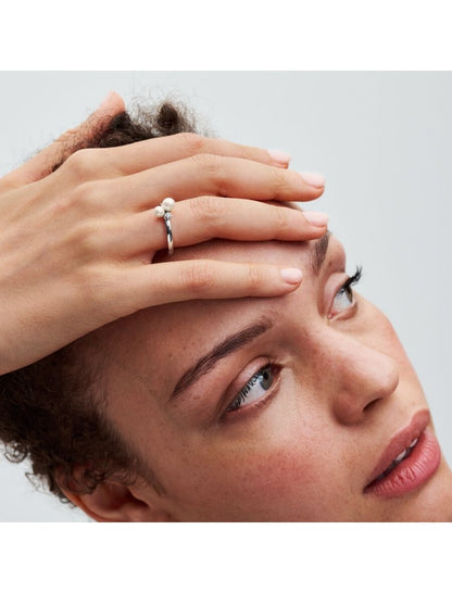 Argent 925/1000 Pierres mélangées Blanc