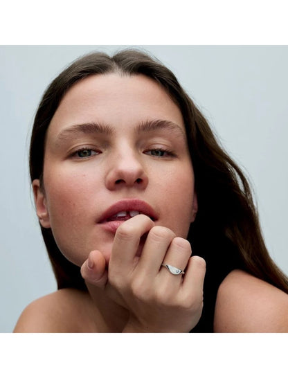 Argent 925/1000 Émail Zirconium Blanc