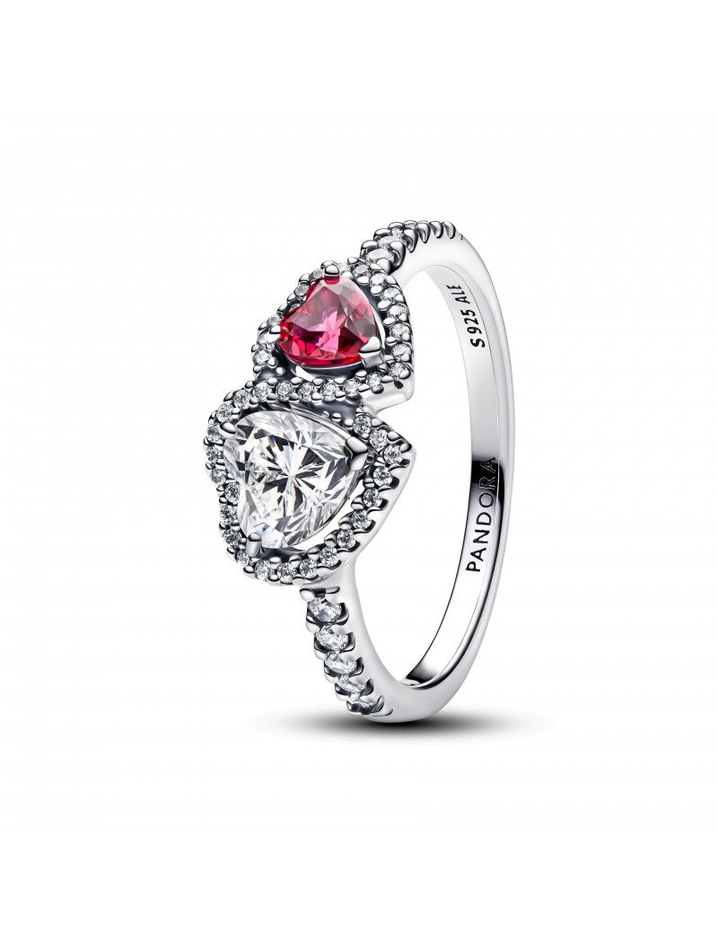 Bague Halo Coeurs