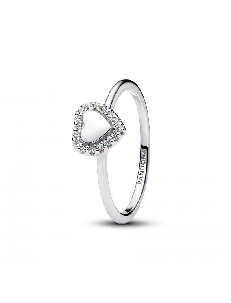 Bague Halo Coeur Gravable
