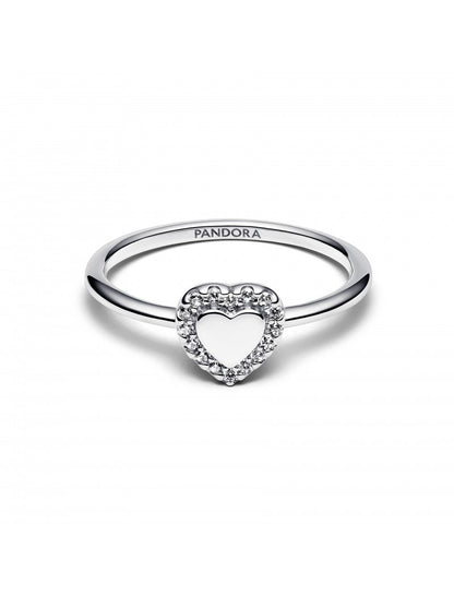 Bague Halo Coeur Gravable