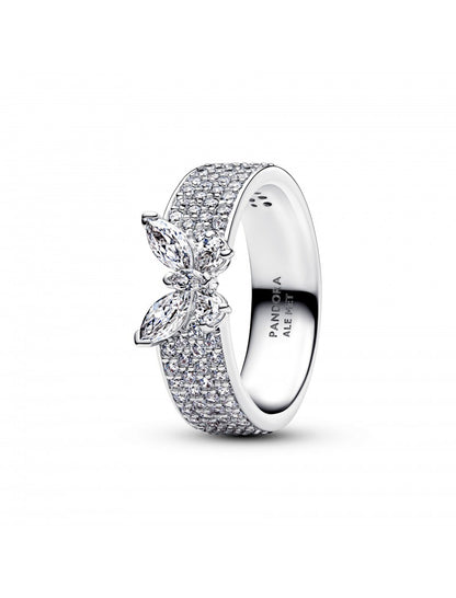 Bague papillon étincelante et audacieuse