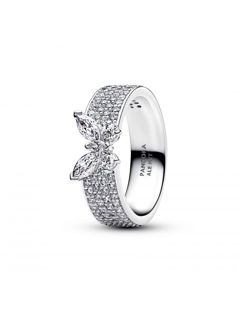 Bague papillon étincelante et audacieuse