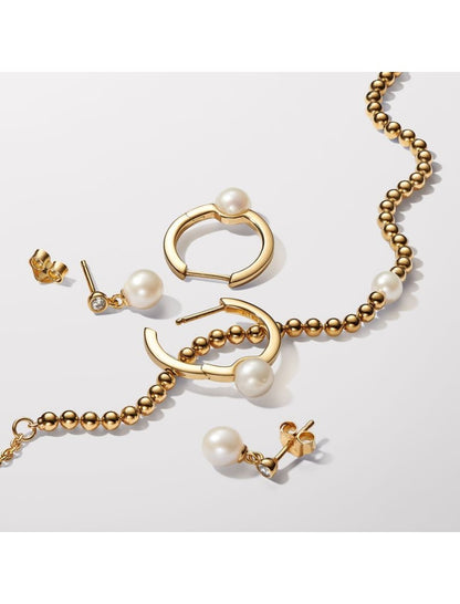 Mélange de métaux unique plaqué or Pierre mélangée Blanc