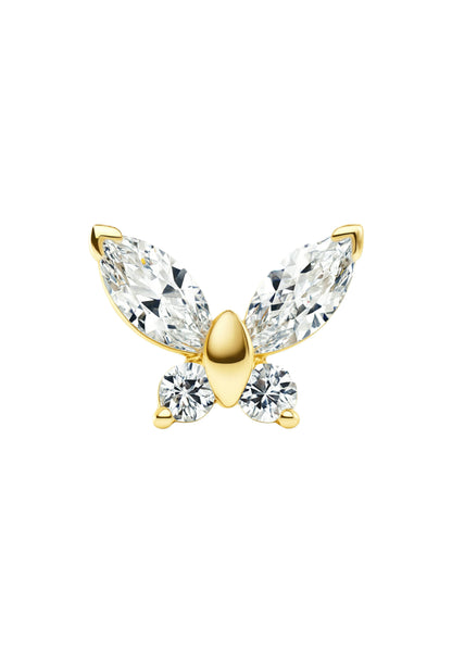 Boucles d'oreilles à tige papillon
