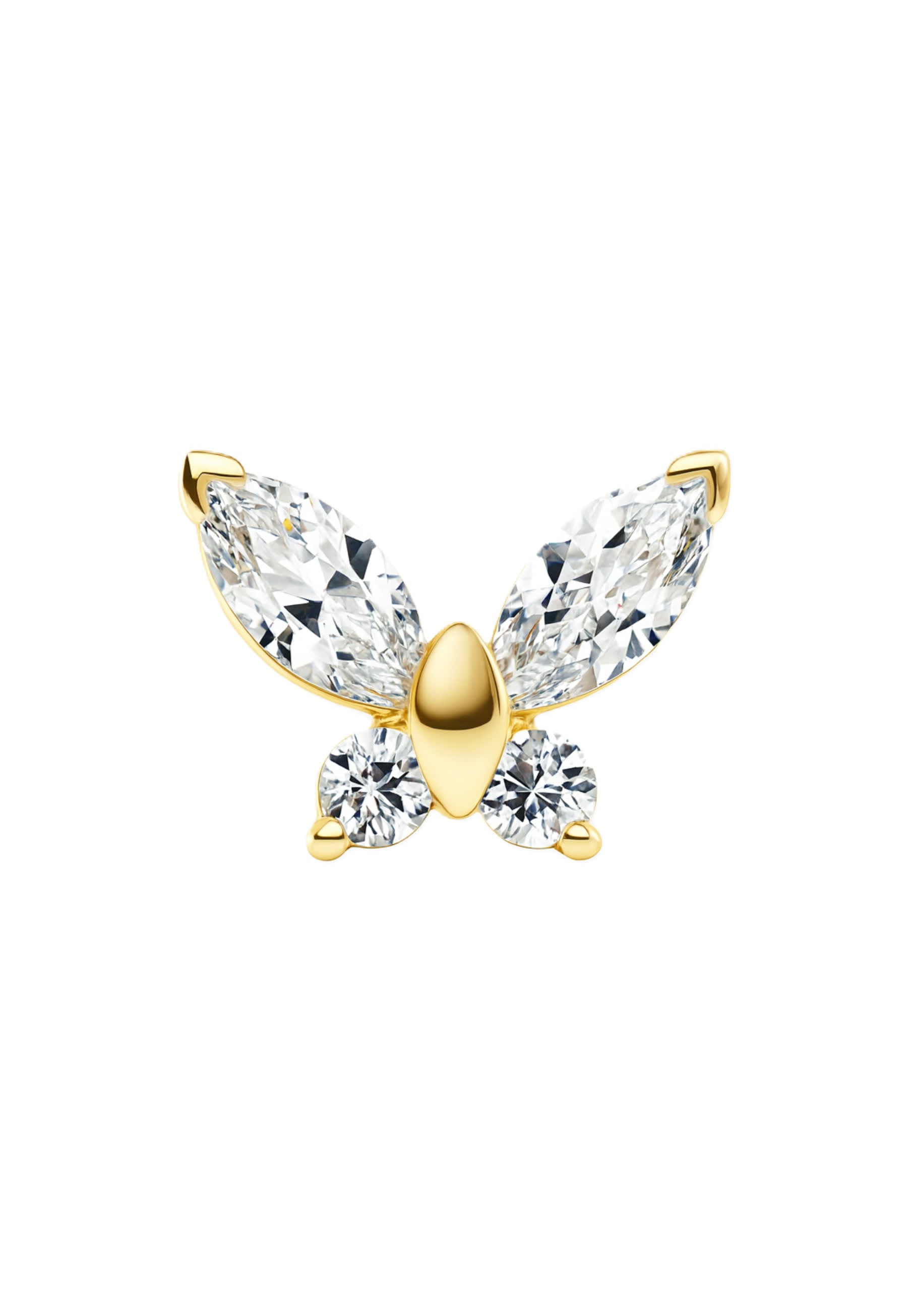 Boucles d'oreilles à tige papillon