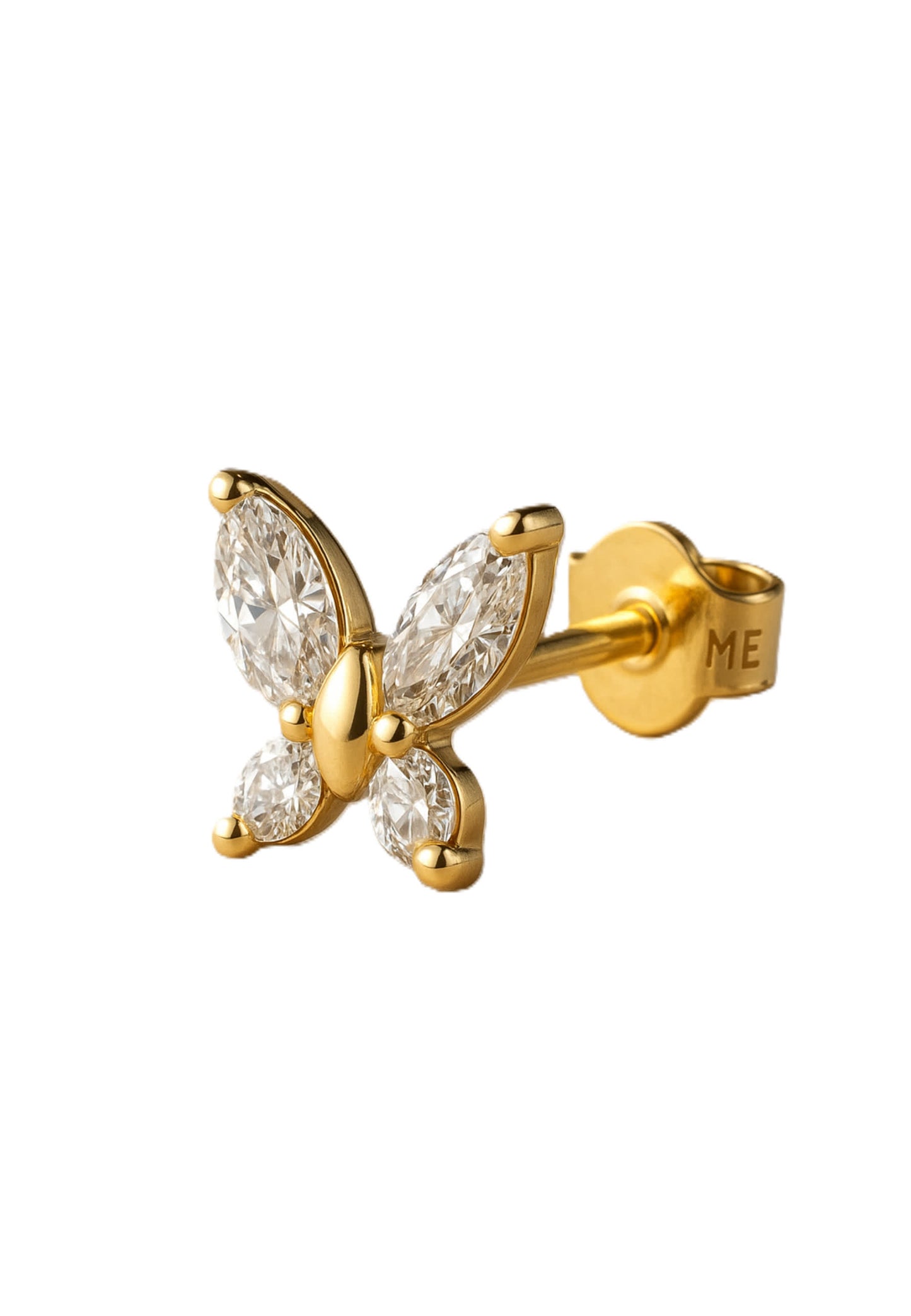 Boucles d'oreilles à tige papillon