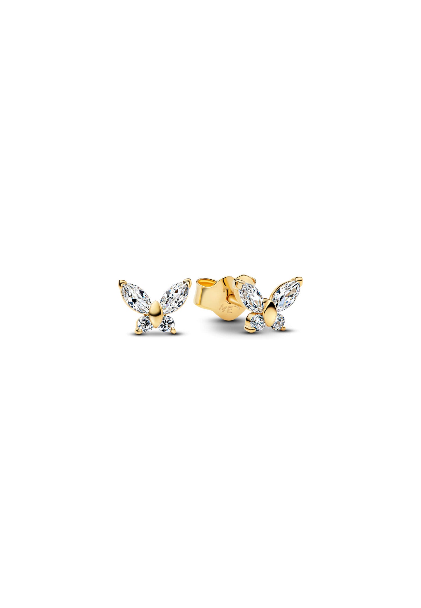 Boucles d'oreilles à tige papillon