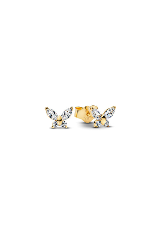 Boucles d'oreilles à tige papillon