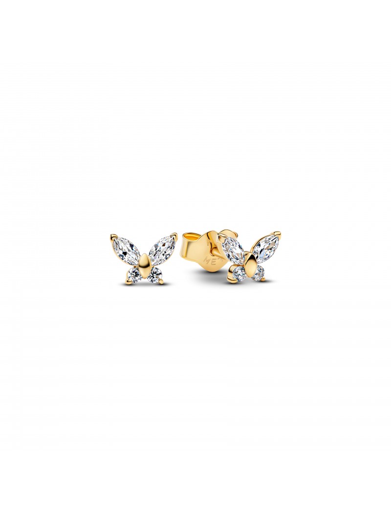 Boucles d'oreilles à tige papillon