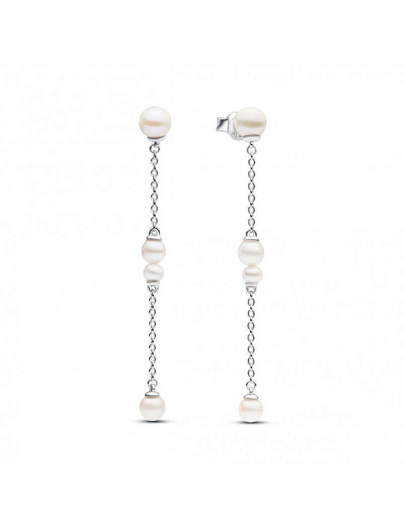 Argent 925/1000 Perle de culture d'eau douce traitée Blanc