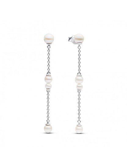 Argent 925/1000 Perle de culture d'eau douce traitée Blanc