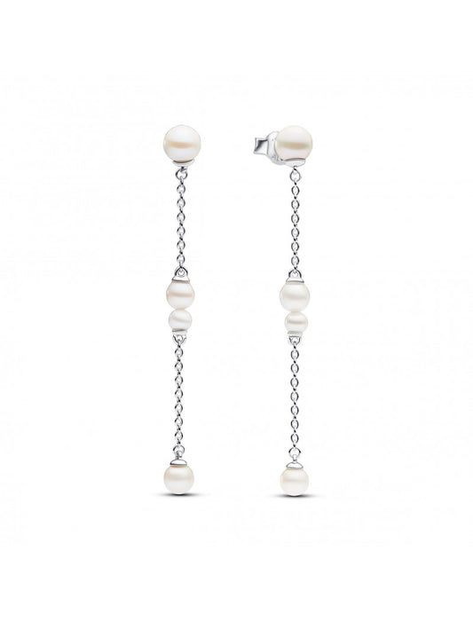 Argent 925/1000 Perle de culture d'eau douce traitée Blanc