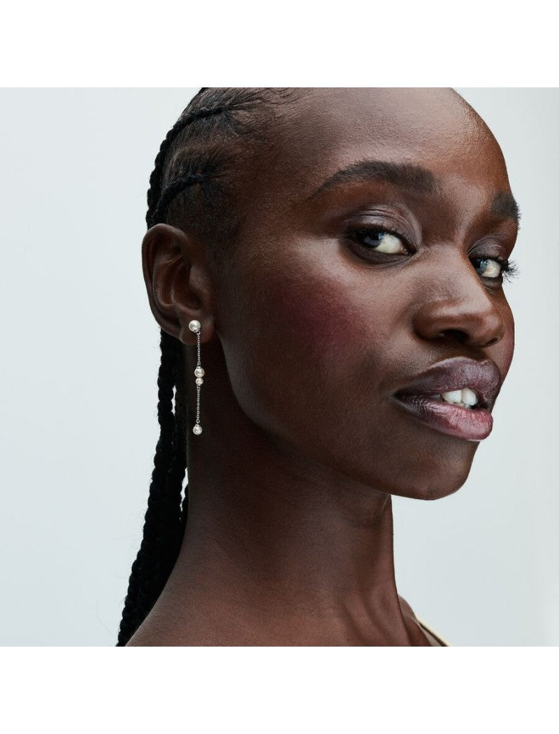 Argent 925/1000 Perle de culture d'eau douce traitée Blanc