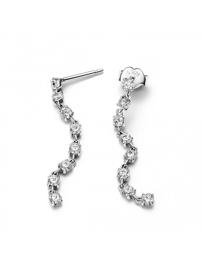 Argent sterling Zircon cubique Transparent