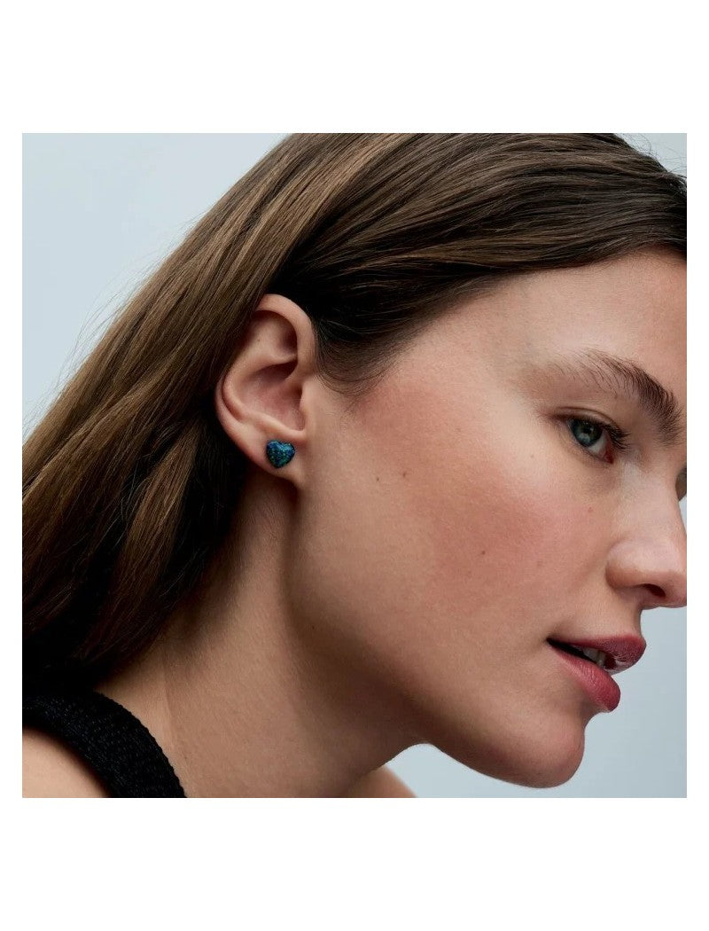 Argent 925/1000 Opale synthétique Vert