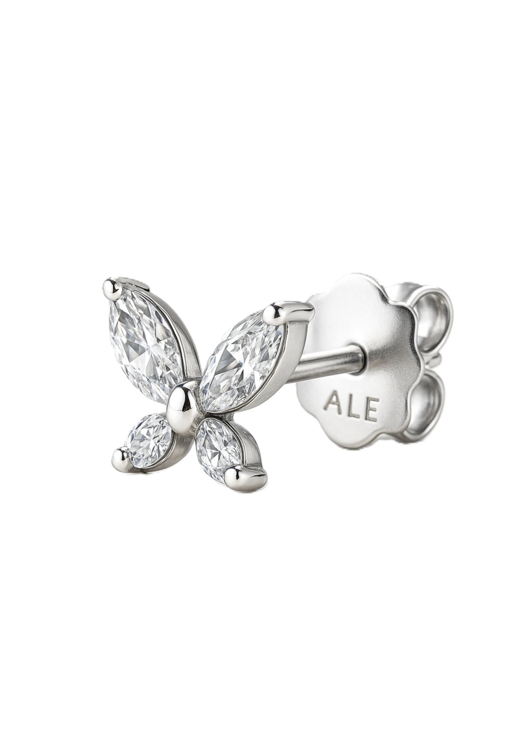 Boucles d'oreilles à tige papillon