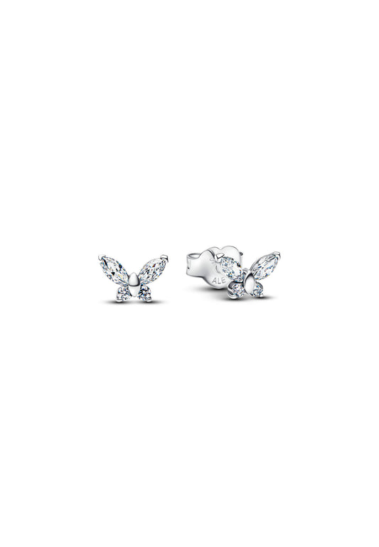 Boucles d'oreilles à tige papillon