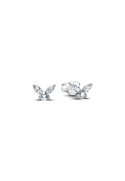 Boucles d'oreilles à tige papillon