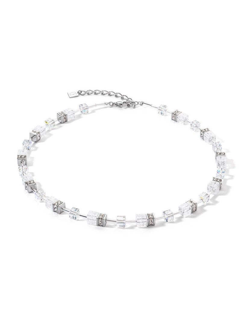 Collier blanc-argent