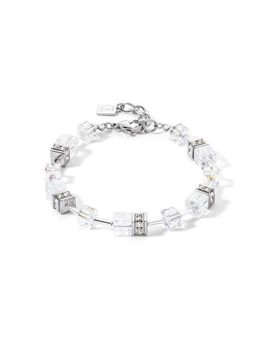 Bracelet blanc-argent