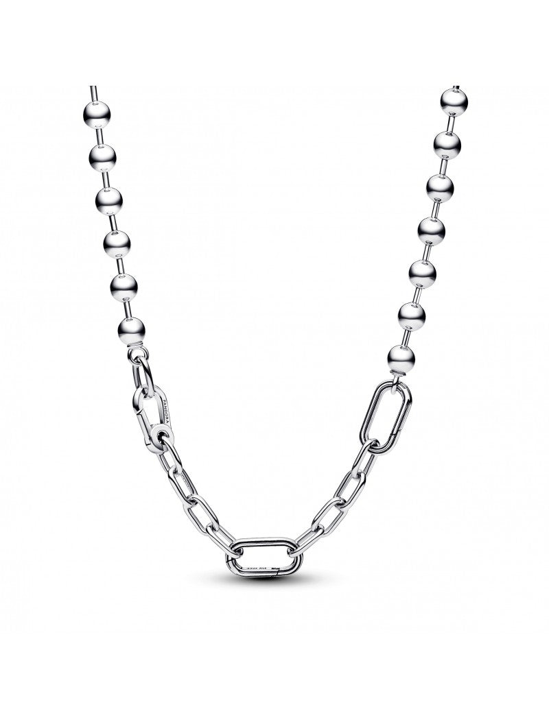 Collier chaîne à maillons et perles en métal Pandora ME