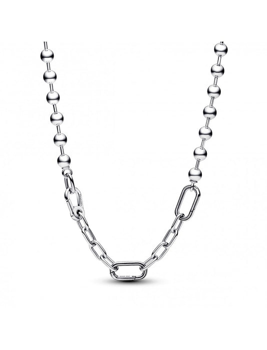 Collier chaîne à maillons et perles en métal Pandora ME
