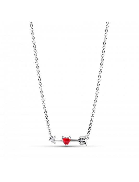 Collier Coeur Flèche & Verre de Murano