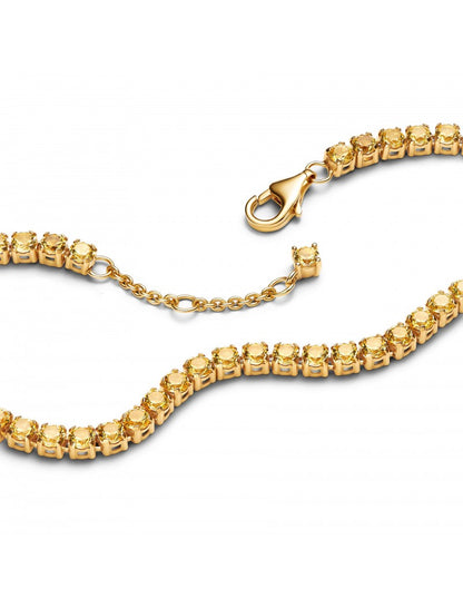 Bracelet Tennis Jaune Pétillant