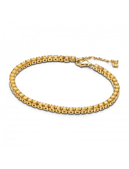 Bracelet Tennis Jaune Pétillant