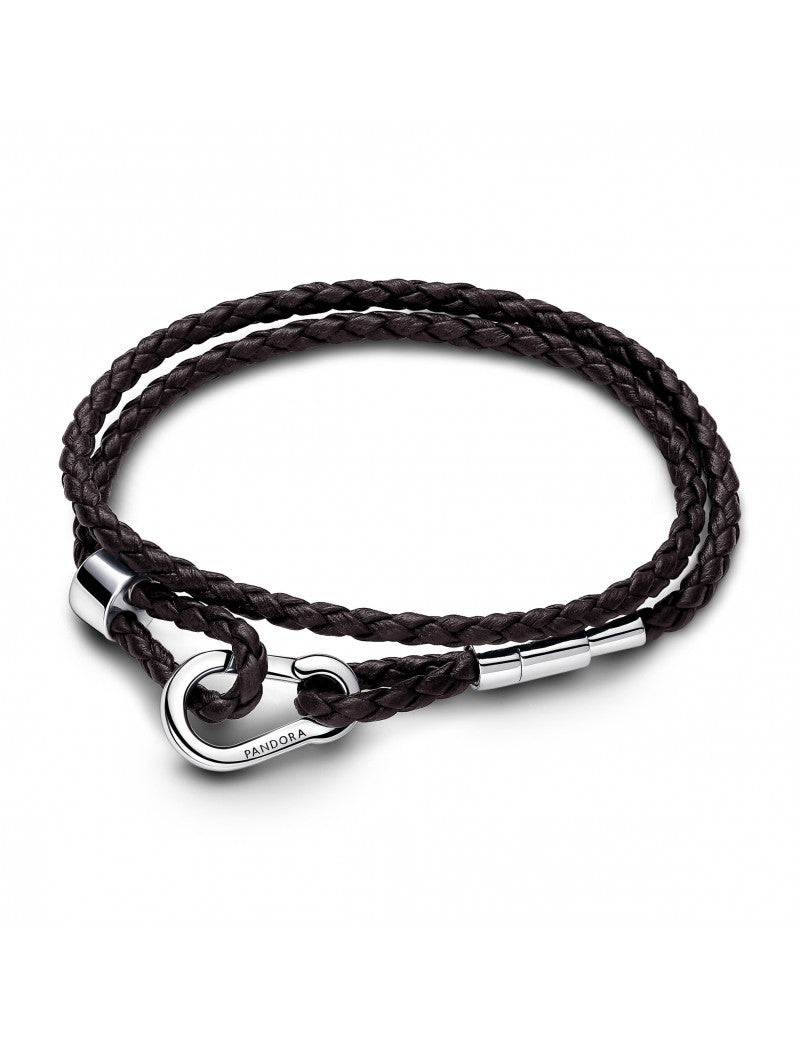 Argent 925/1000 Cuir Marron