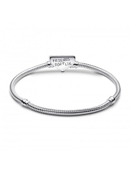 Bracelet chaîne serpent Project Red en argent sterling avec émail rouge